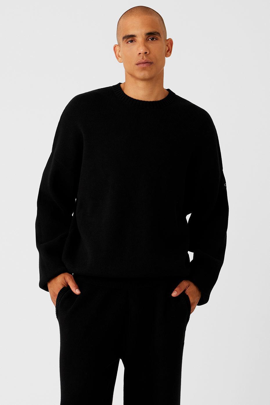 Scholar Crew Neck Sweater - Black Product Image