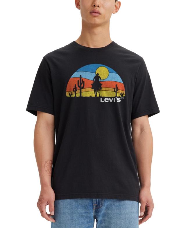 Mens Levis Classic Graphic Tee Red Product Image