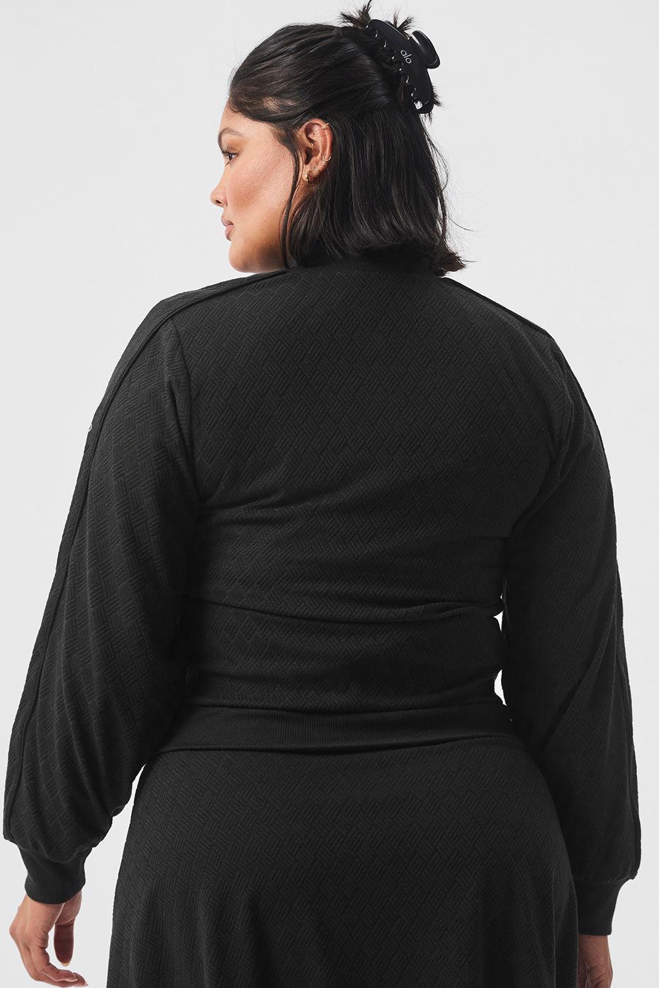 Cropped Doubles Only Full Zip Jacket - Black Product Image