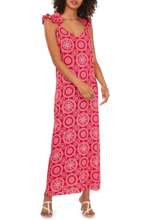 Vince Camuto Medal Tie Strap Maxi Dress Product Image