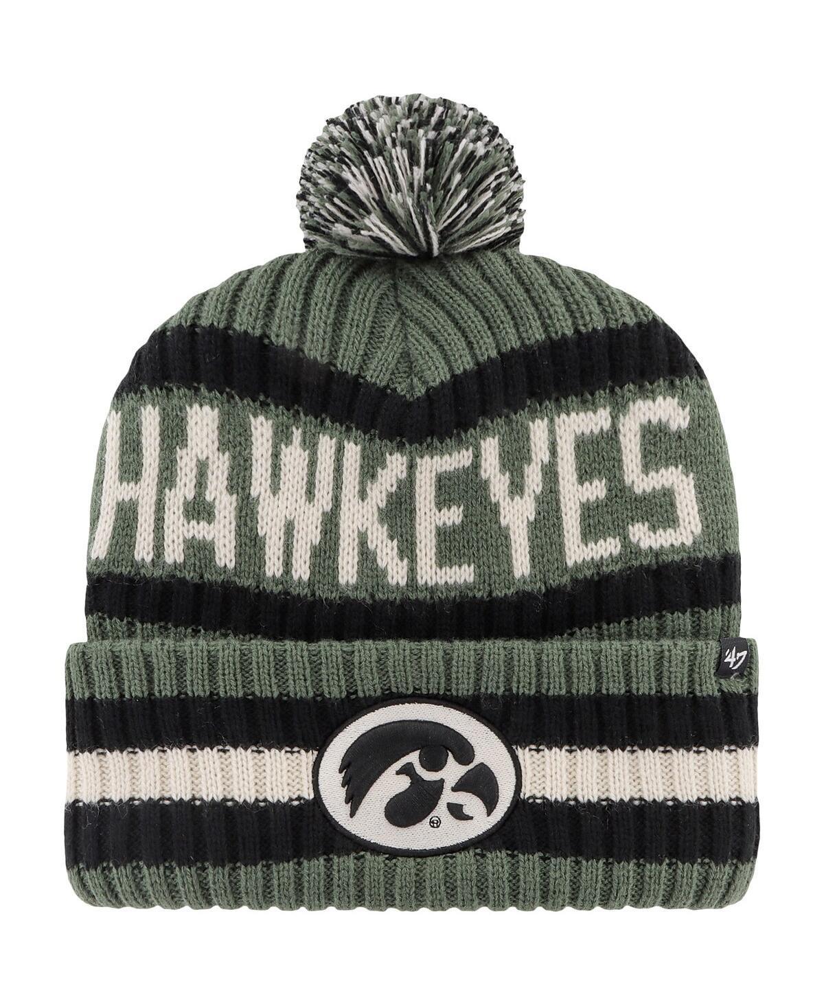 Mens 47 Iowa Hawkeyes OHT Military Appreciation Bering Cuffed Knit Hat with Pom Product Image