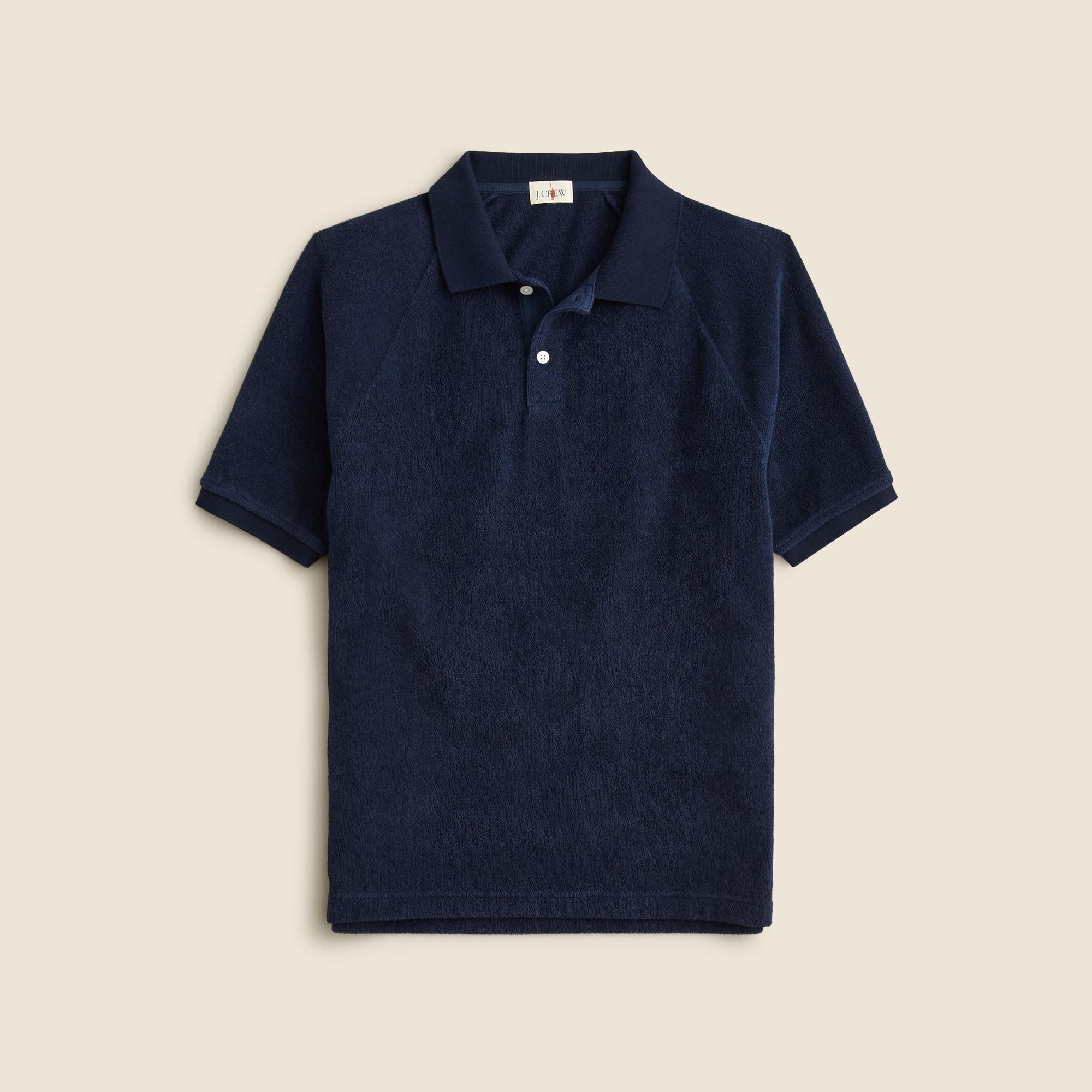 Terry cloth polo shirt Product Image