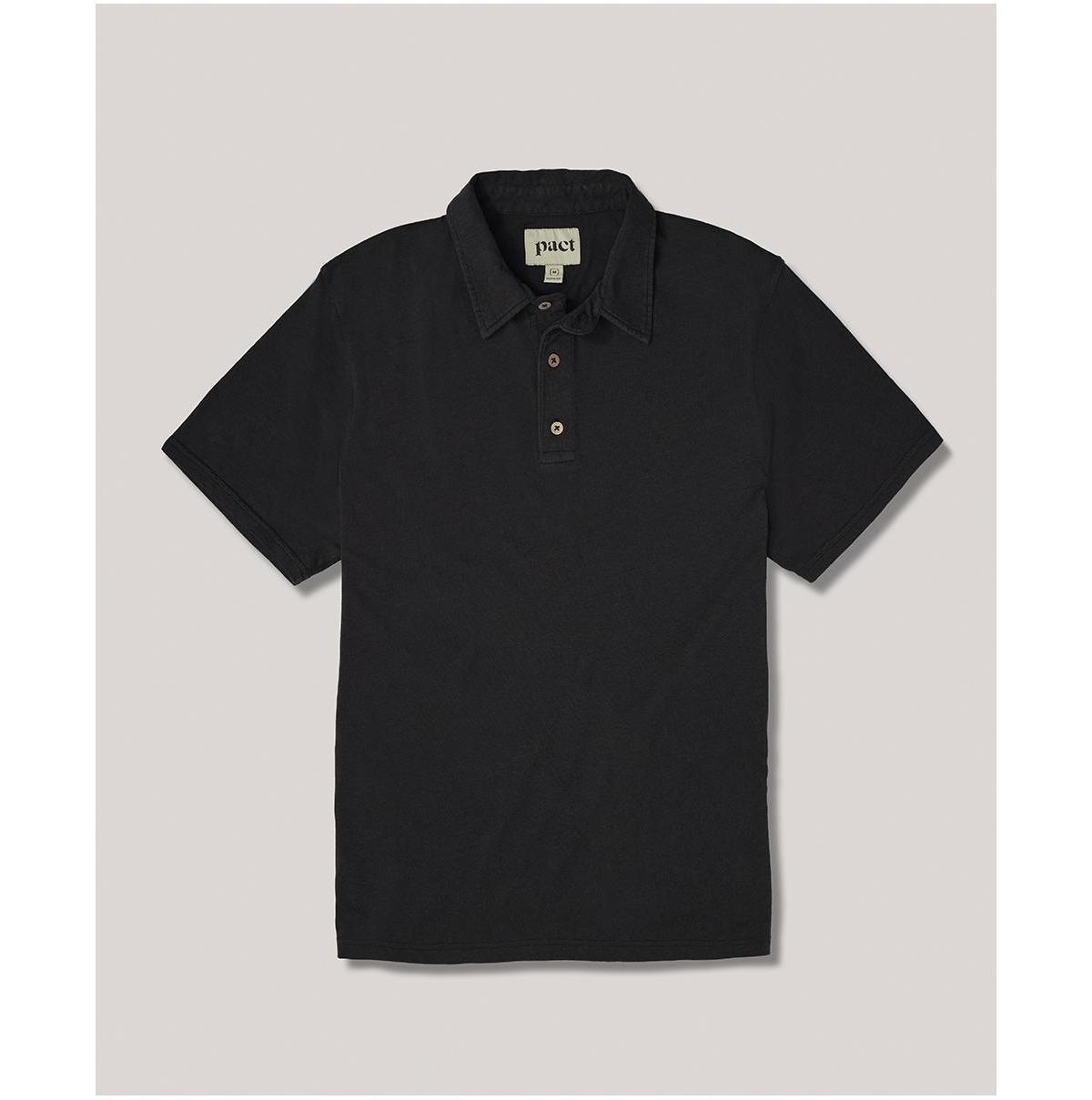 Seaside Linen Blend Polo Shirt Made With Organic Cotton Product Image