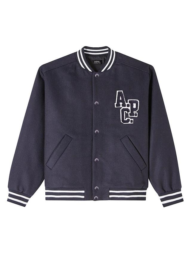 Mens Micky Wool-Blend Varsity Jacket Product Image