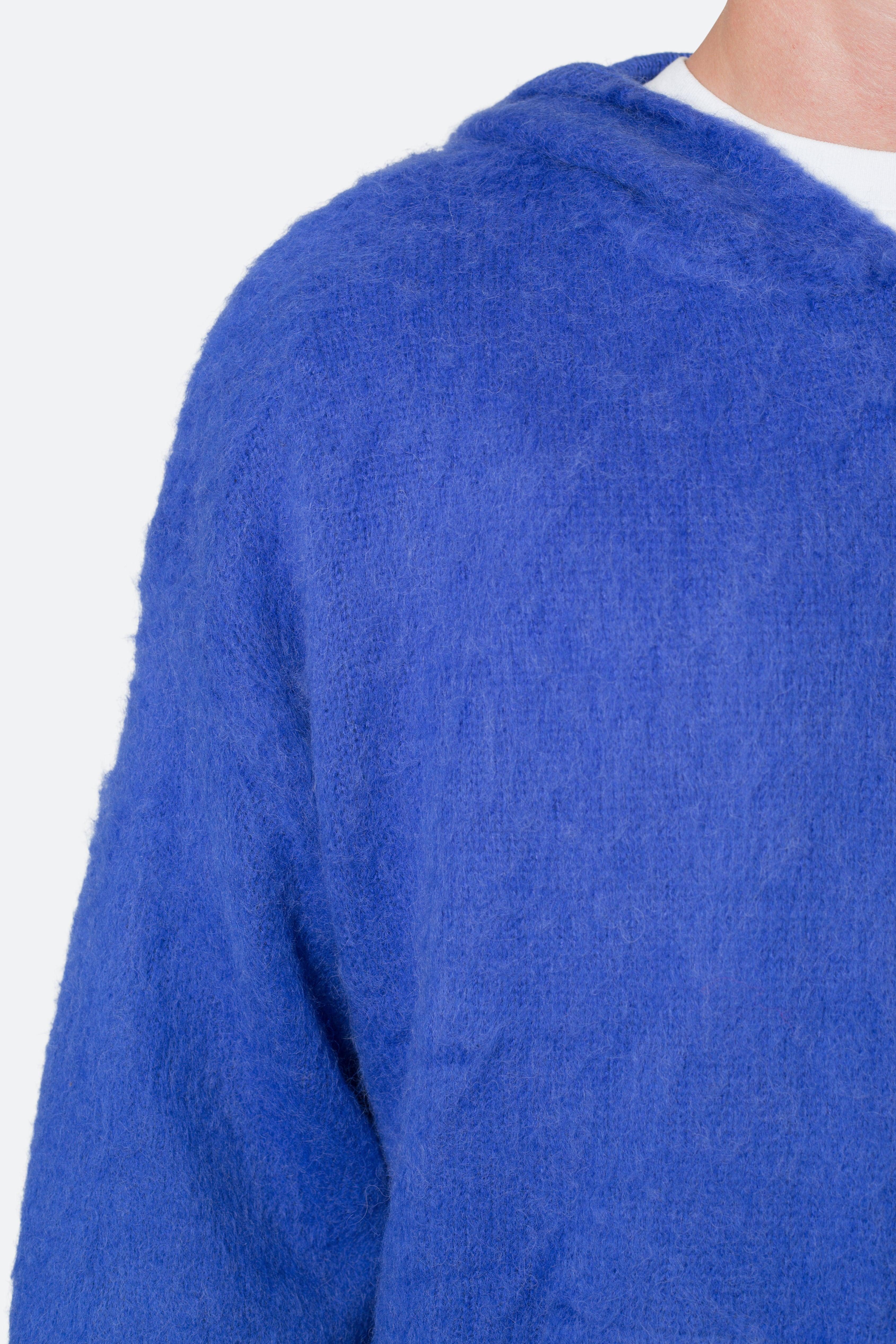 Mohair Hoodie - Blue Product Image