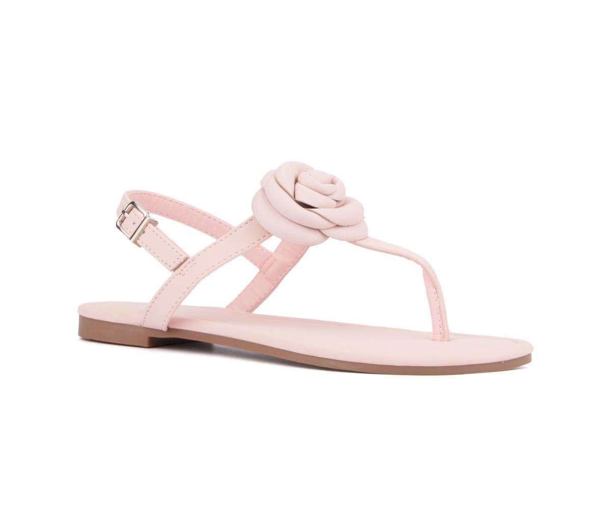 Rosette Womens Single Flower Thong T-Strap Sandal product image