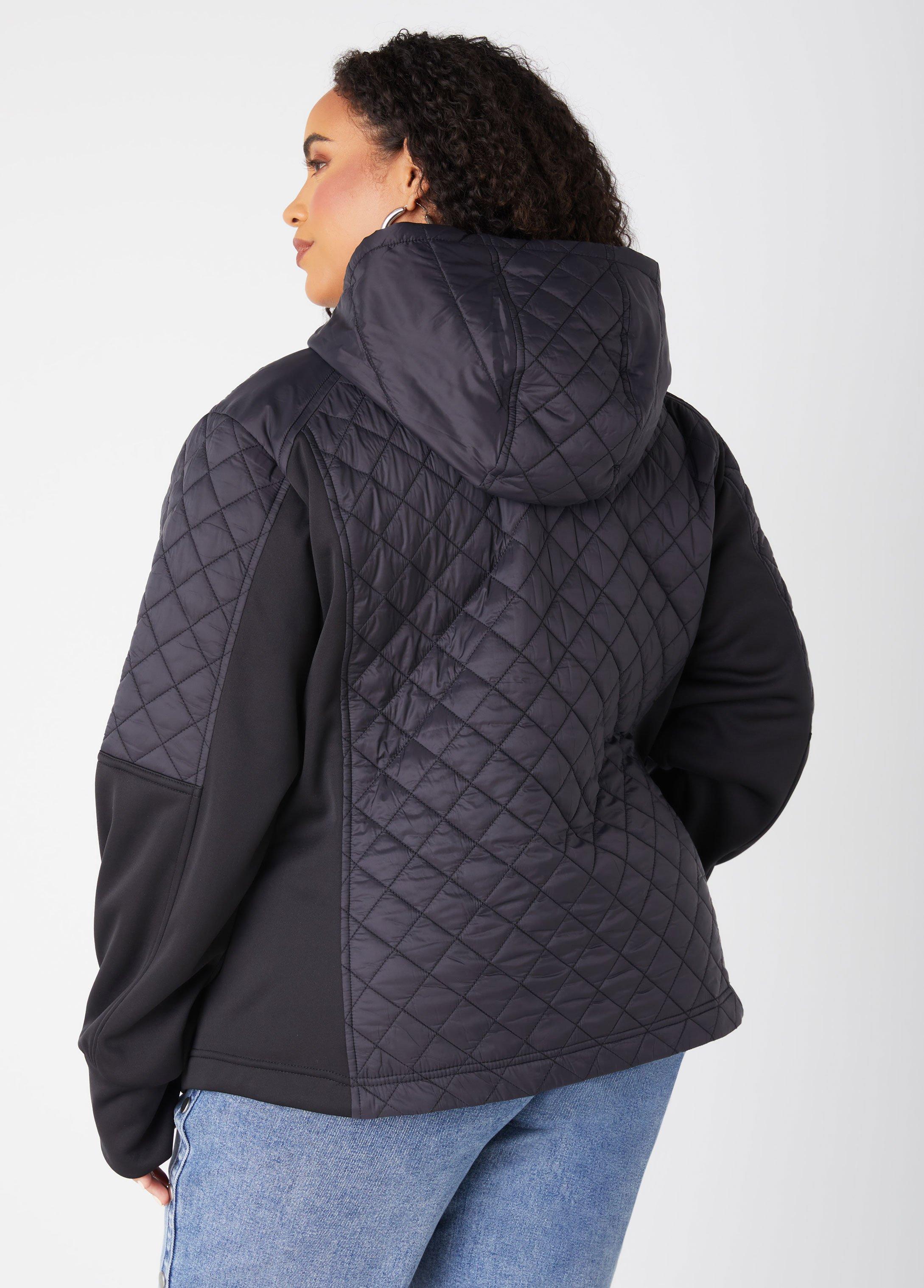 Hooded Quilted Paneled Jacket Product Image