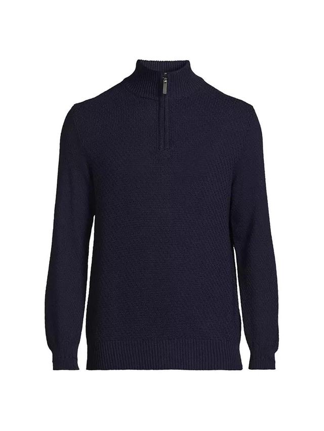 Half-Zip Cotton Pullover Product Image