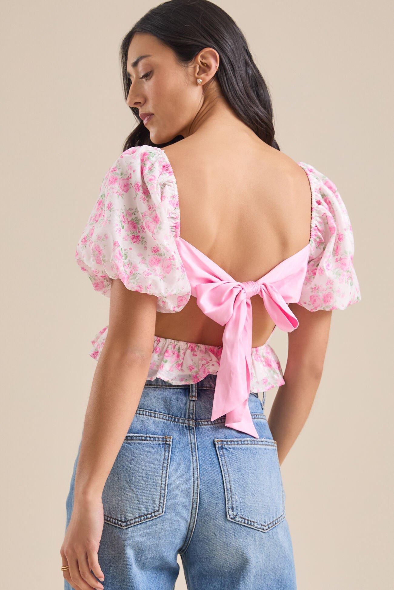 Maisie Floral Peplum Top Product Image