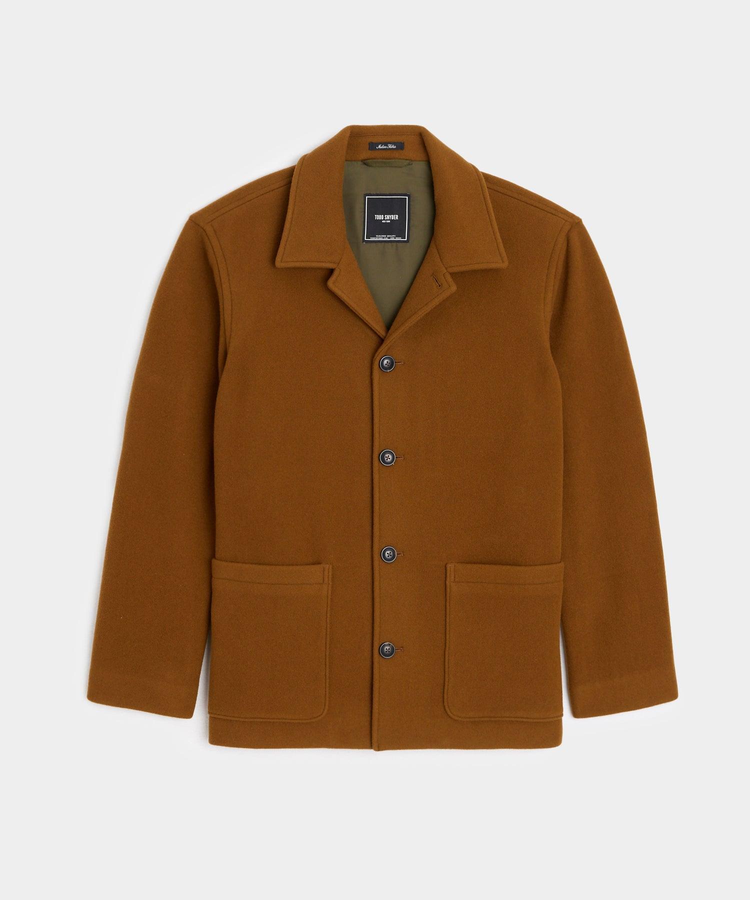 Wool Cashmere Cafe Jacket in Pecan Product Image