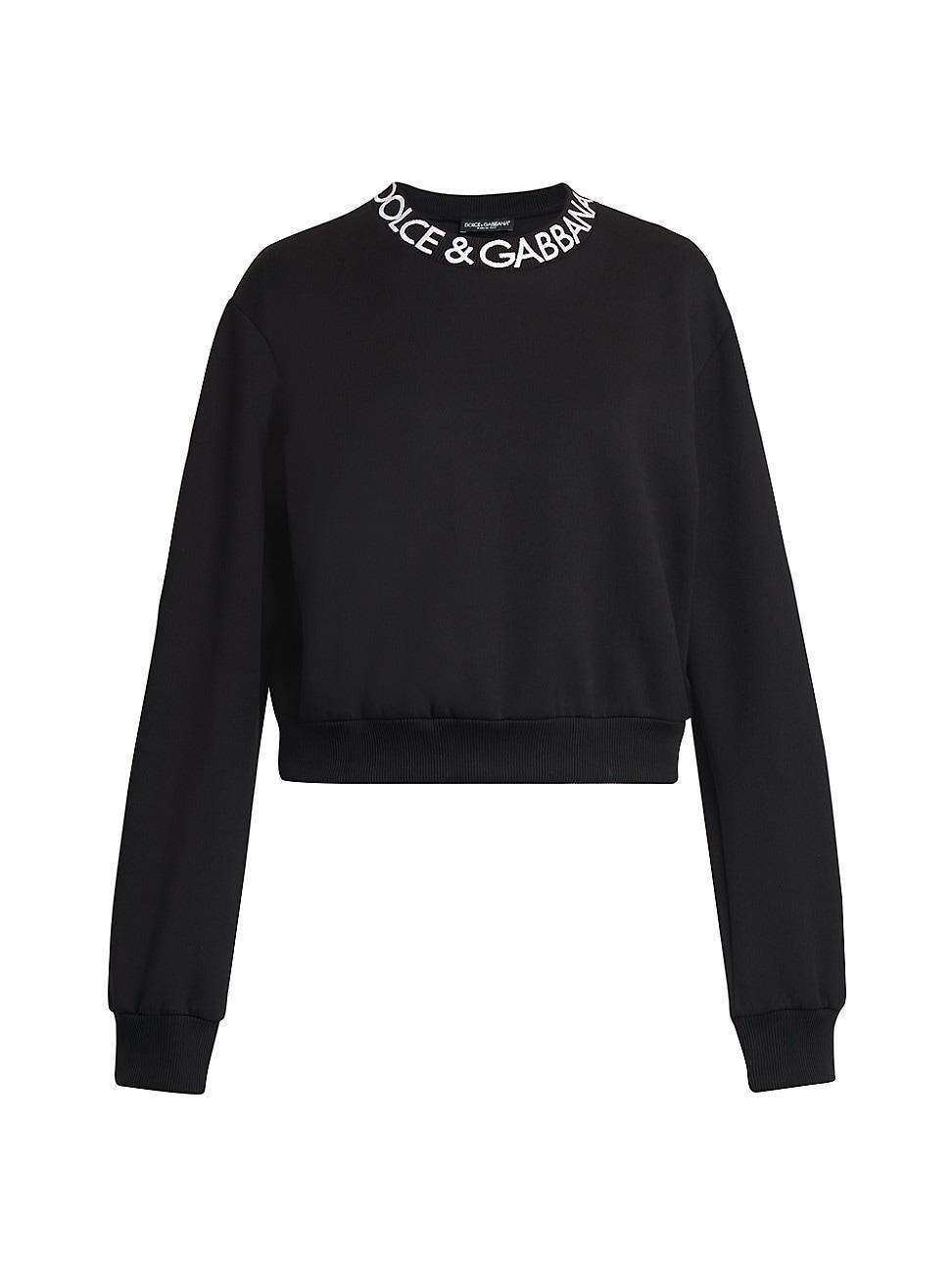 Womens DG Logo Wool-Blend Crewneck Sweater Product Image