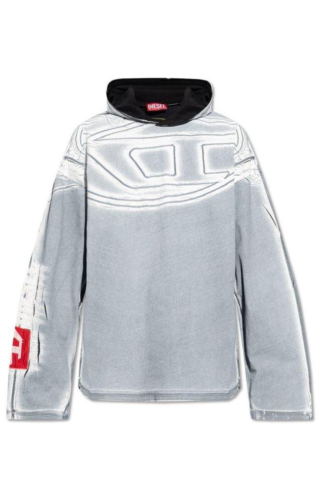 T Ox Hood Ls Hoodie In Grey Product Image