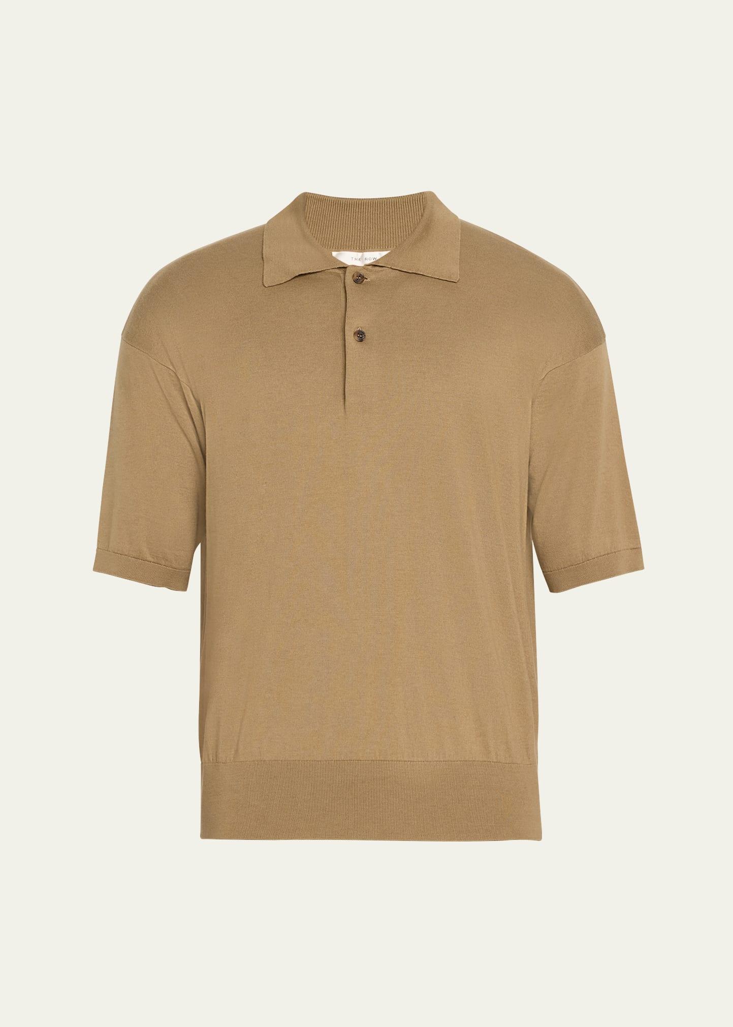 Mens Tiago Cashmere-Cotton Polo Shirt Product Image