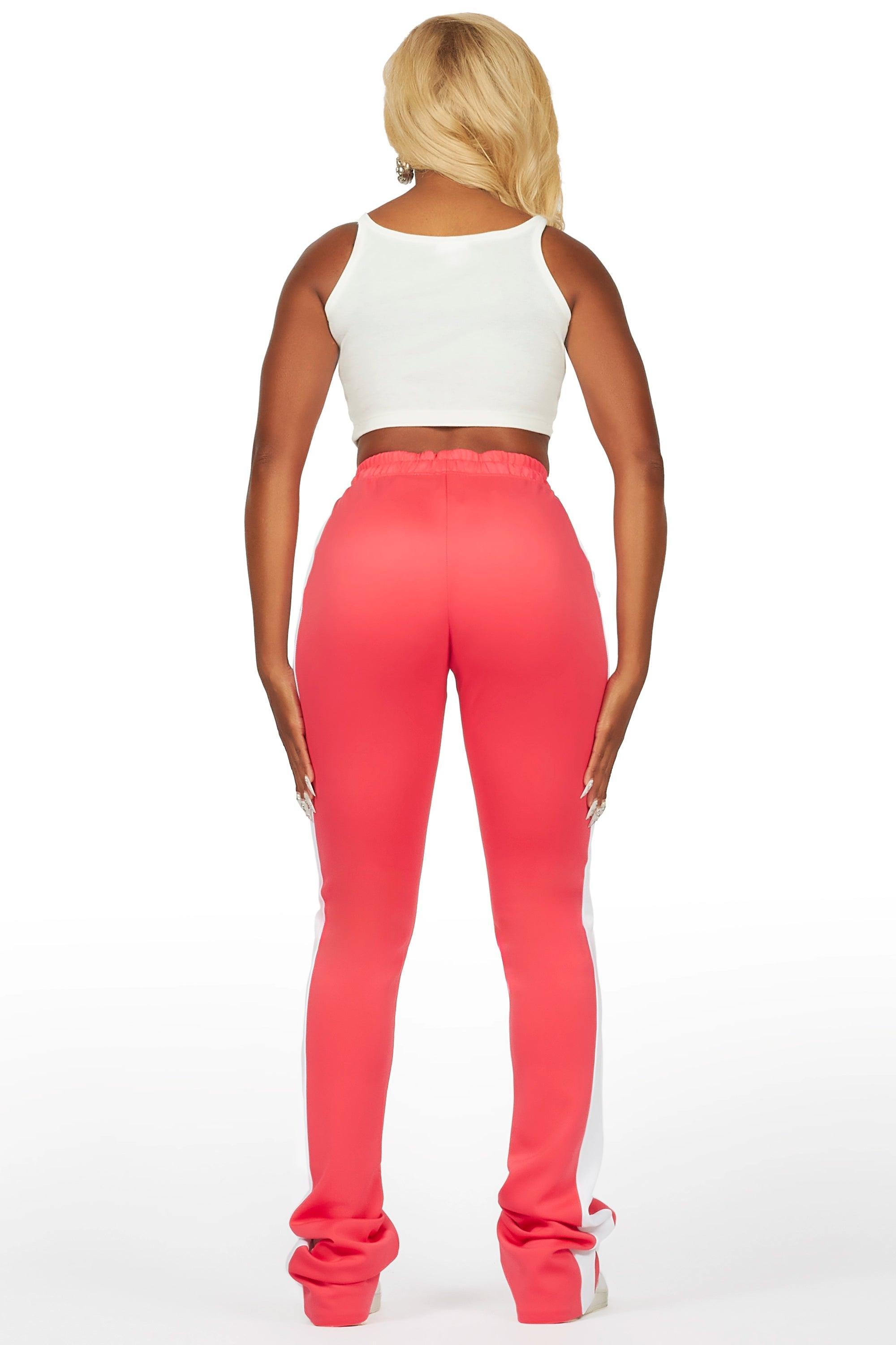 Savannah Hot Pink Super Stacked Track Pant Female Product Image