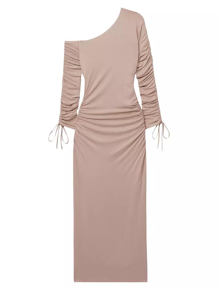 Cyra Ruched Midi-Dress Product Image