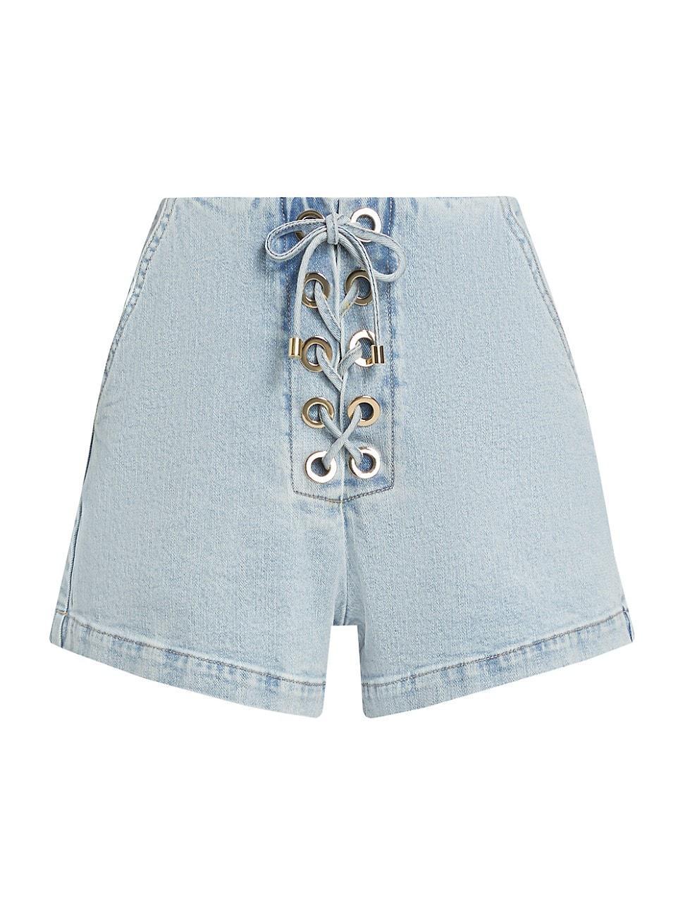 Womens Melina Denim Shorts Product Image