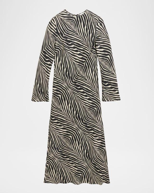 Parise Zebra-Print Maxi Dress Product Image