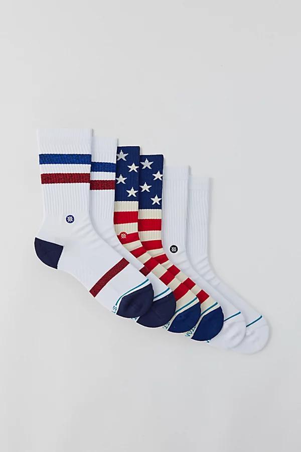 Stance Americana Crew Sock 3-Pack, Mens at Urban Outfitters Product Image