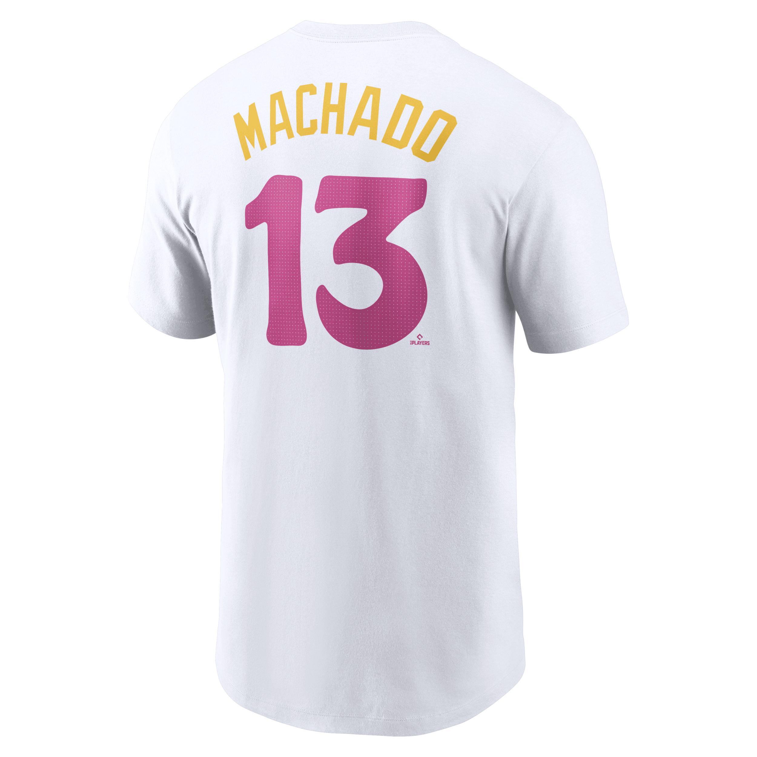 Manny Machado San Diego Padres City Connect Fuse Nike Mens MLB T-Shirt Product Image