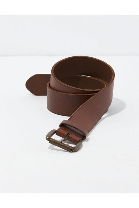 AE Wide Leather Belt Mens Brown 32 Product Image