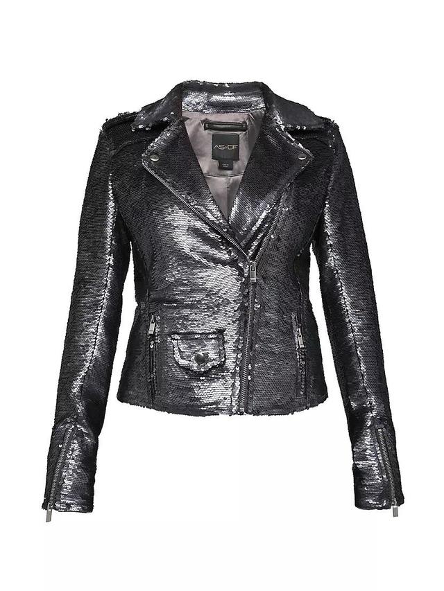 Lullaby Sequin Moto Jacket Product Image