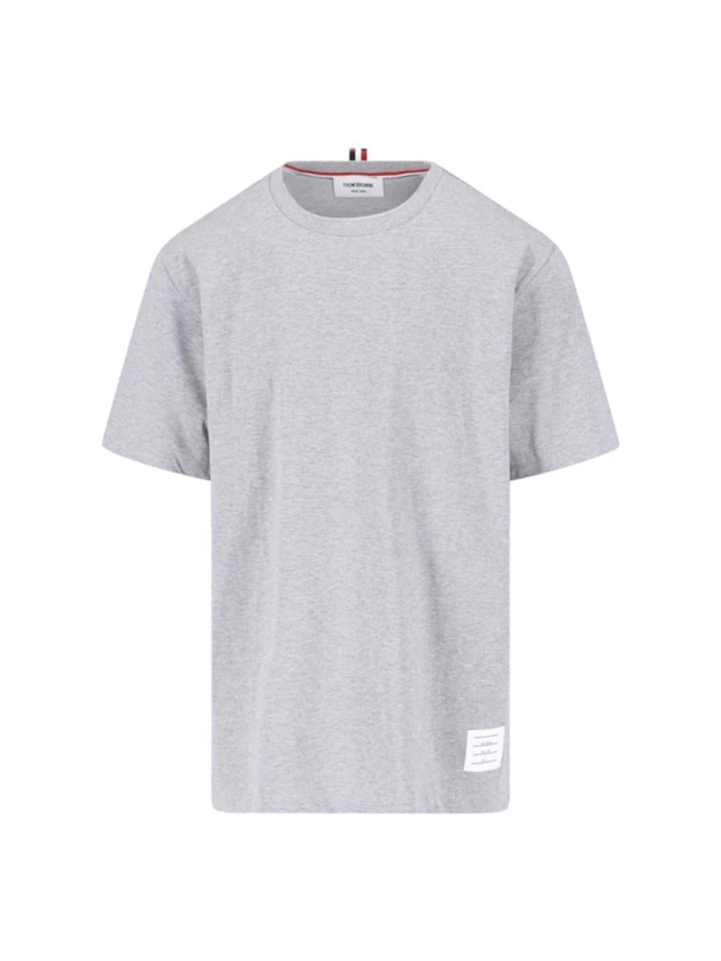 THOM BROWNE T-shirt  Men In Grey Product Image