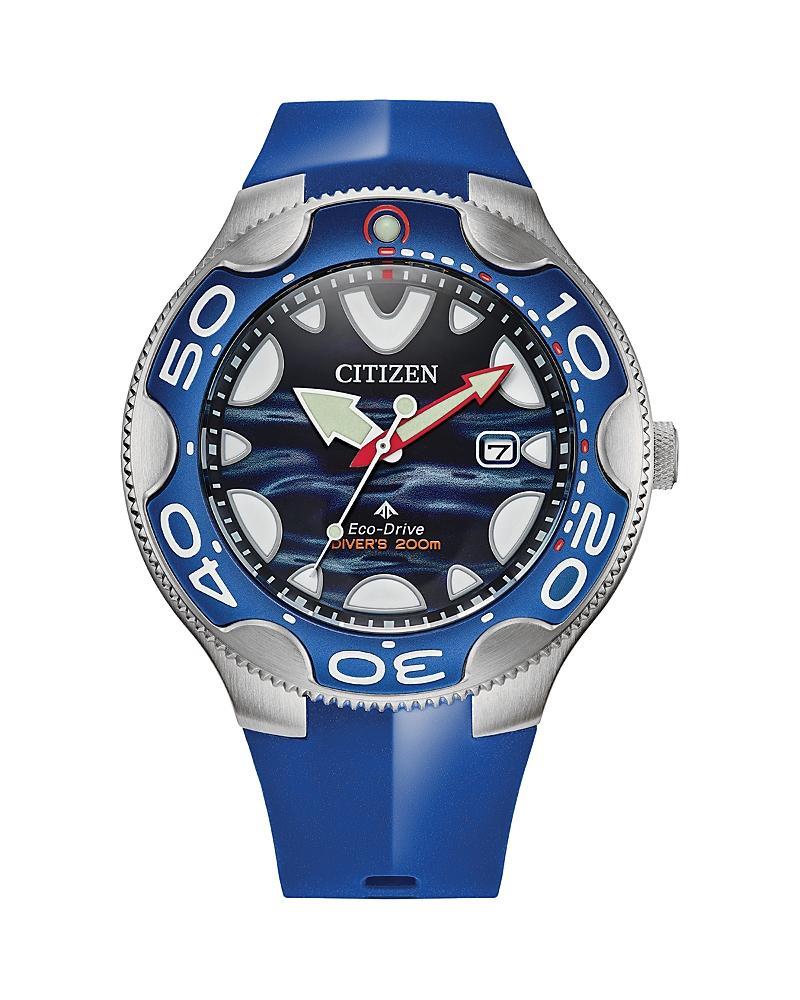 Citizen Eco-Drive Mens Promaster Orca Light Blue Strap Watch 46mm Product Image