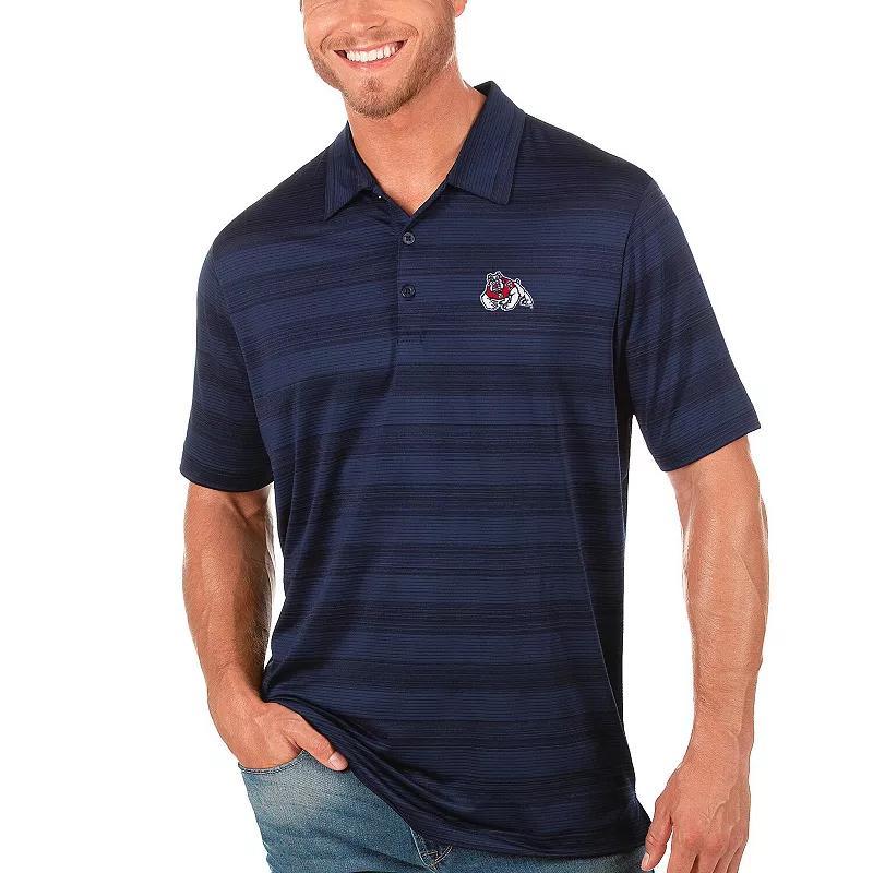 Mens Antigua Navy Fresno State Bulldogs Compass Polo Csf Blue Product Image