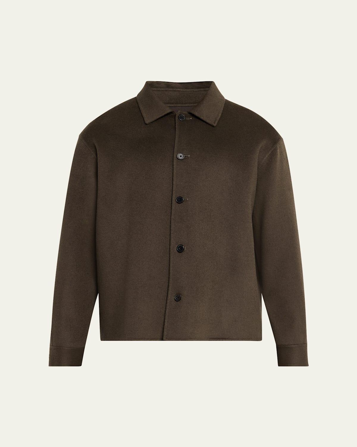 Mens Double-Pocket Wool Overshirt Product Image