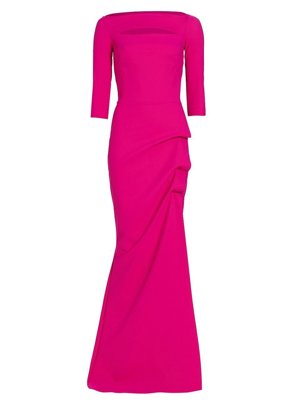 Womens Kate Slit-Detail Boatneck Gown Product Image