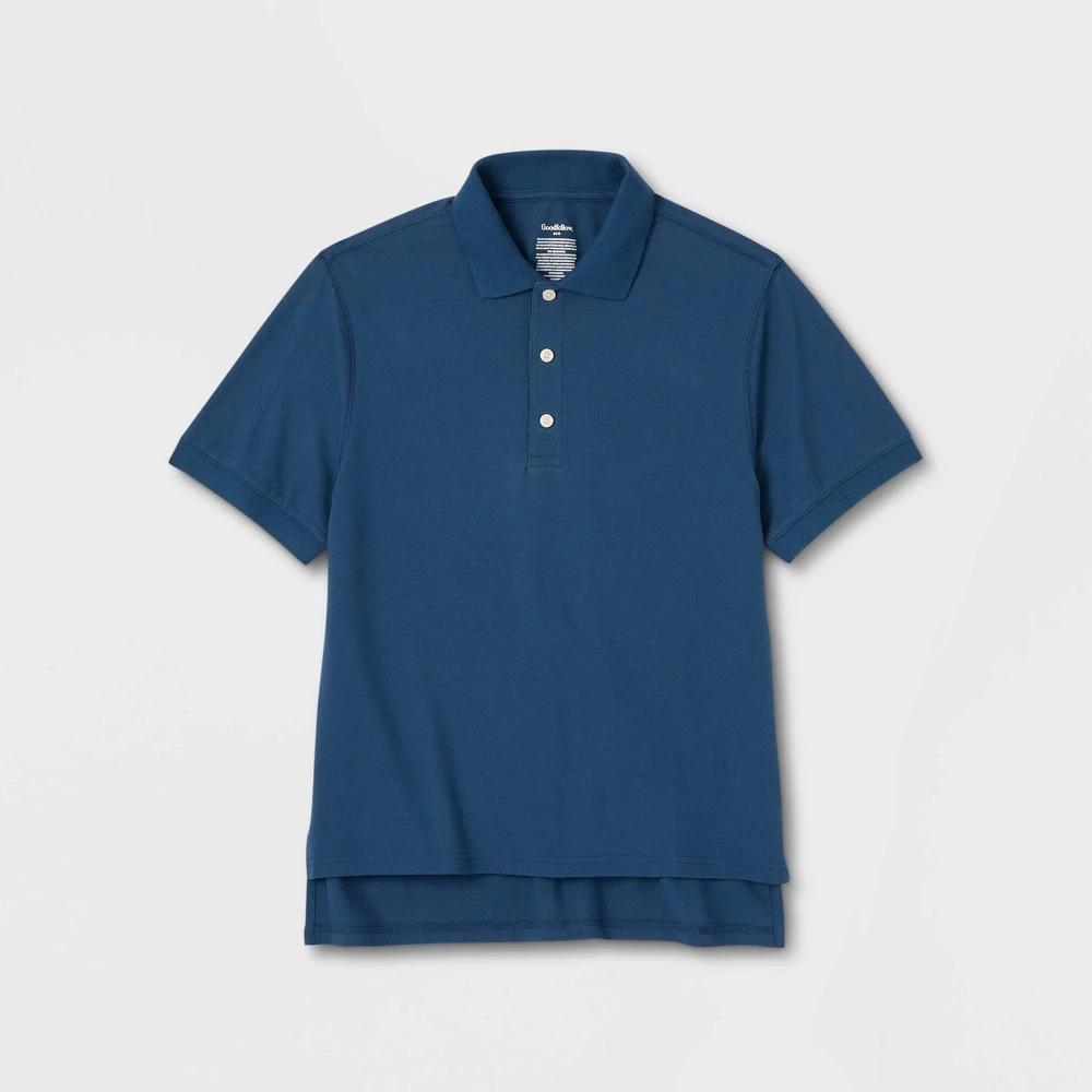 Mens Adaptive Every Wear Loose Fit Polo Shirt - Goodfellow & Co Banner Blue Product Image