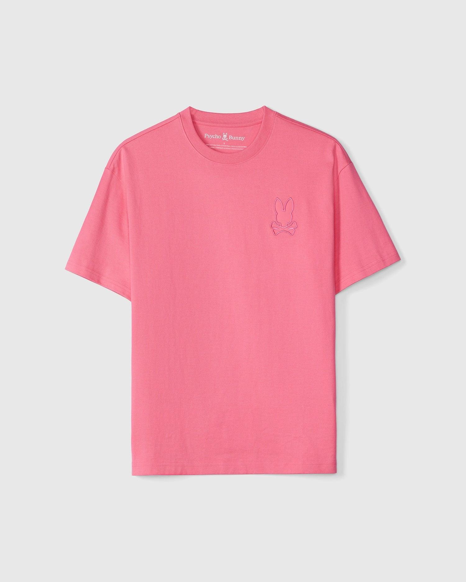 Psycho Bunny Men's Danby Oversized Tee 667 CAMELLIA ROSE Product Image