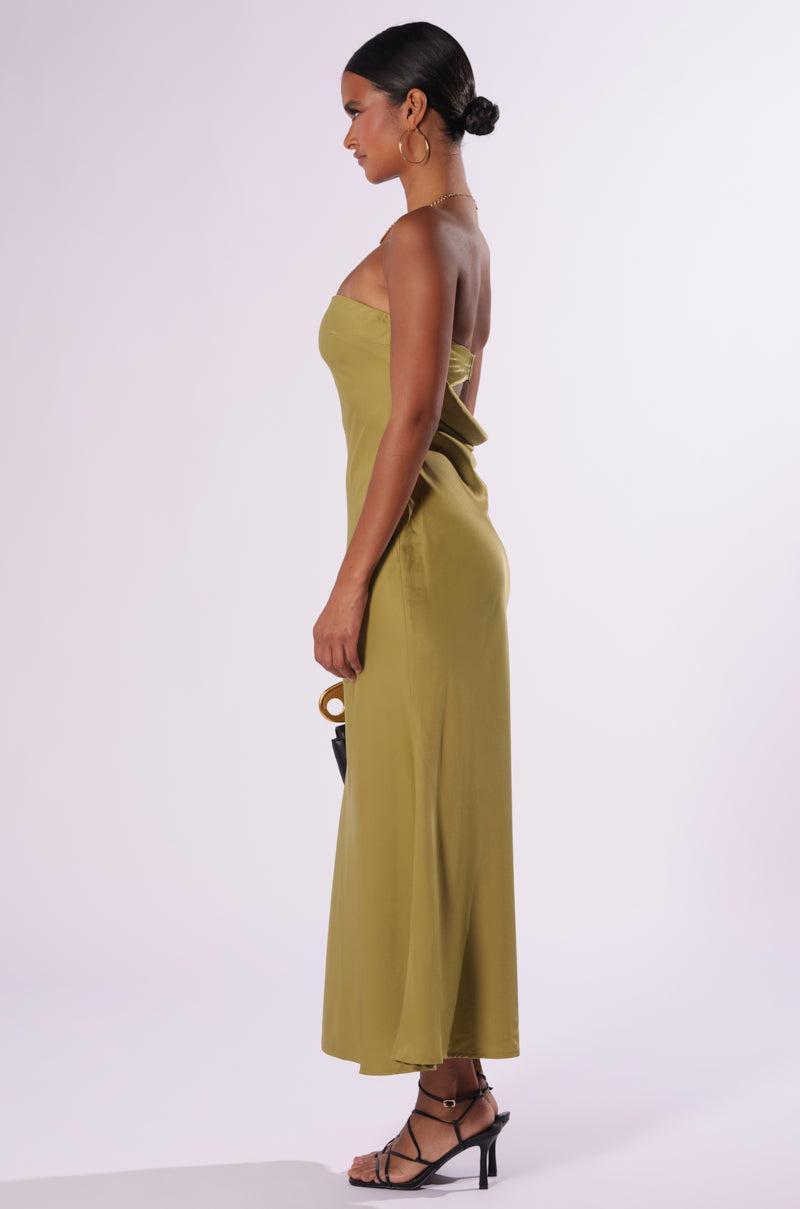 BEST GUEST SATIN MAXI DRESS Product Image