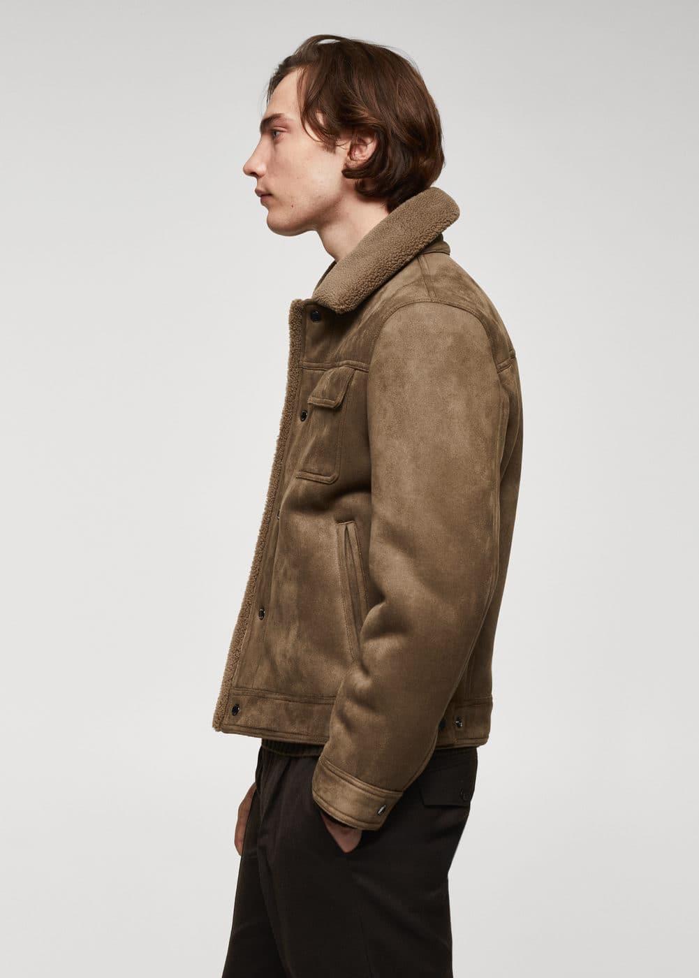 Mango Mens Shearling-Lined Jacket Product Image