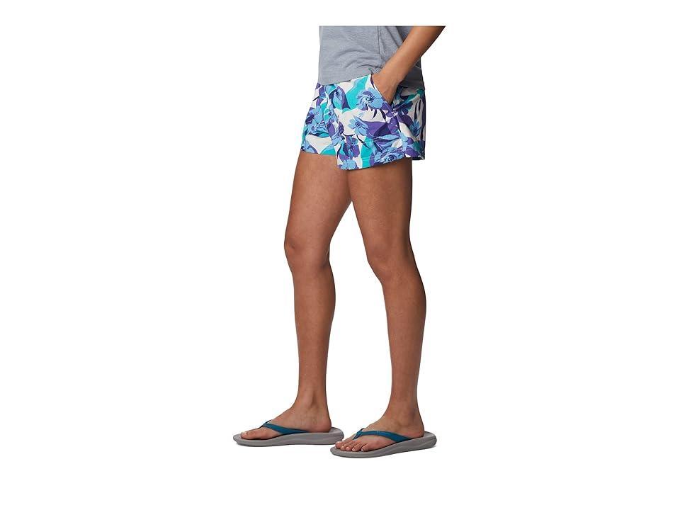 Columbia Sandy River II 3 Printed Shorts (Purple Lotus/Pop Flora) Women's Shorts Product Image