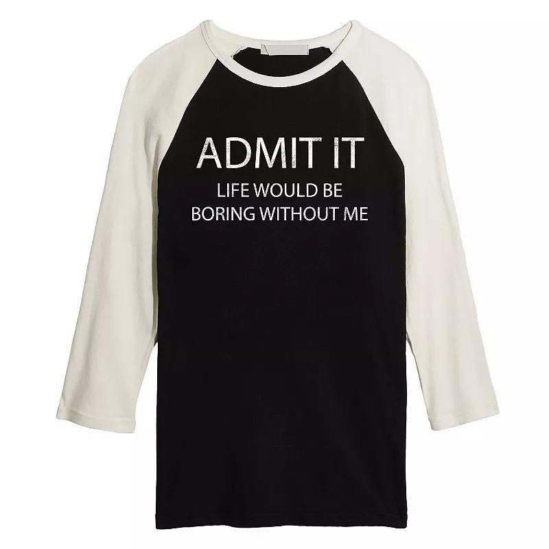 Mens Admit It Raglan Tee Product Image