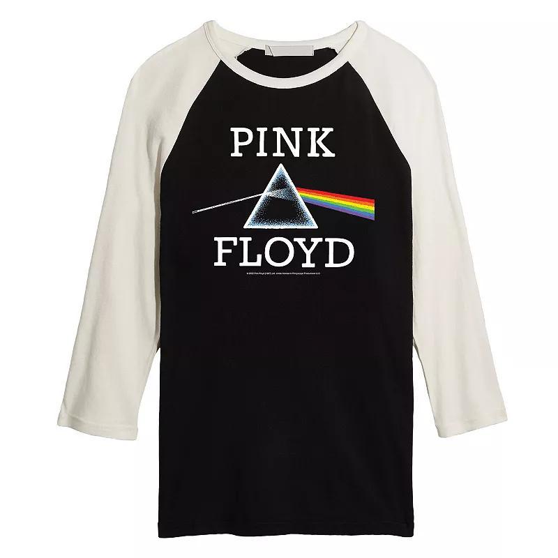 Mens Pink Floyd Dark Side Of The Moon Prism Raglan Graphic Tee Oxford Product Image