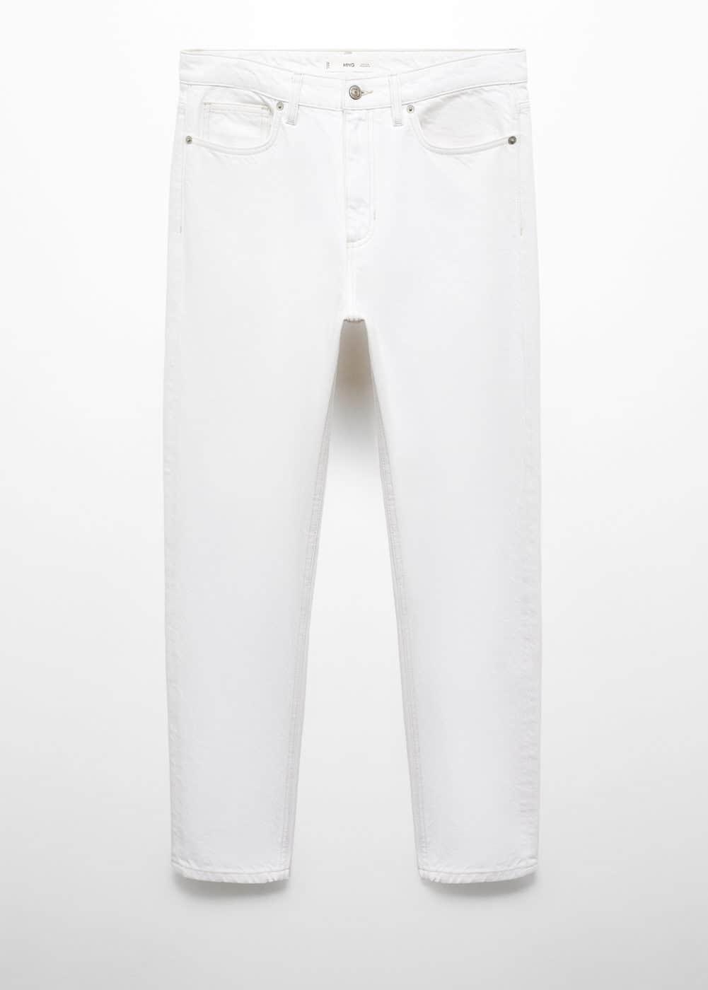 MANGO MAN - Tapered-fit jeans off whiteMen Product Image