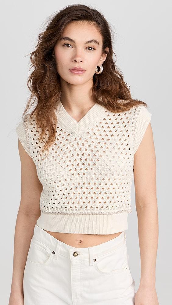 Guest in Residence Mesh Cropped Vest | Shopbop Product Image