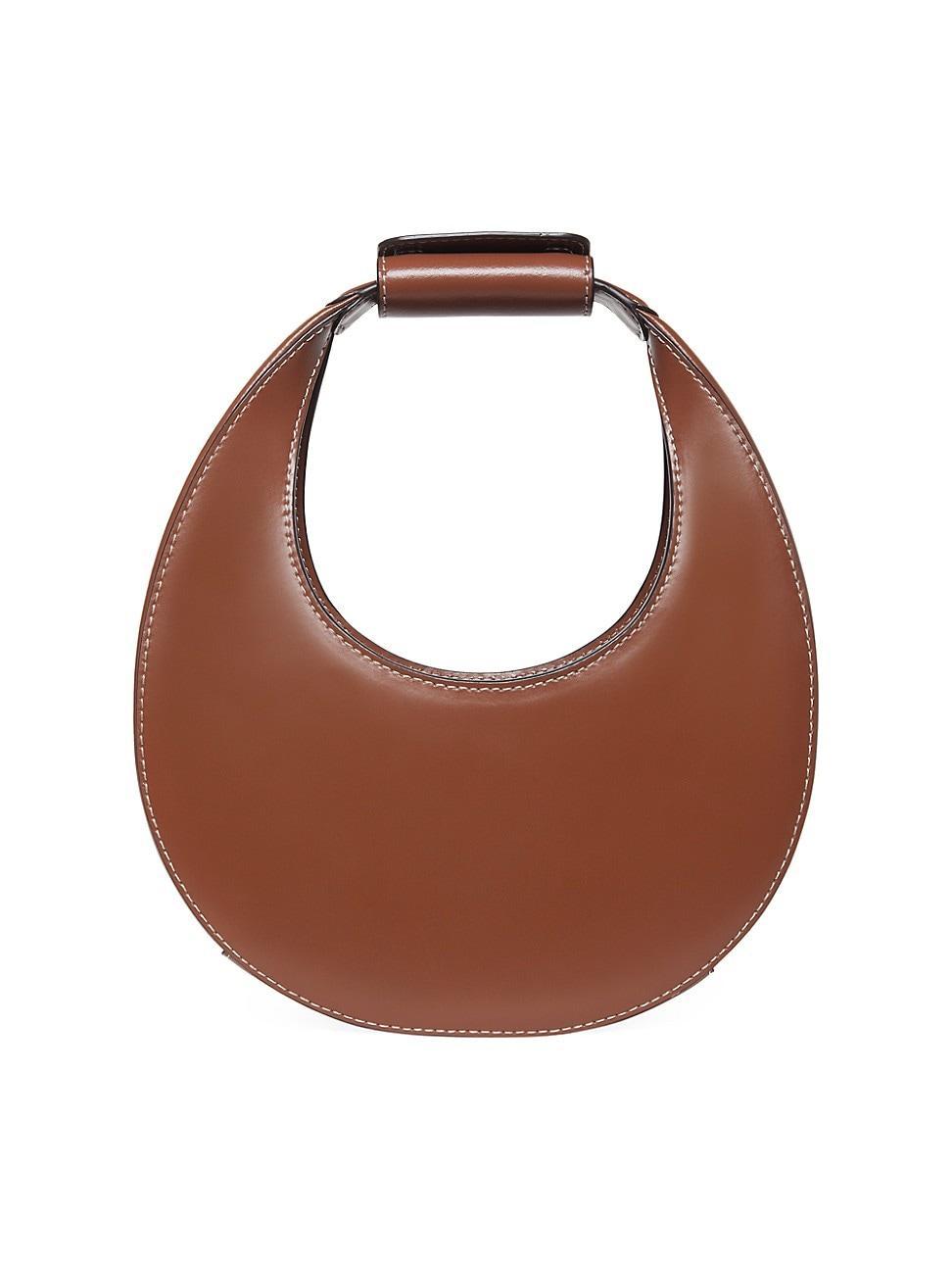 Womens Mini Moon Leather Hobo Bag Product Image