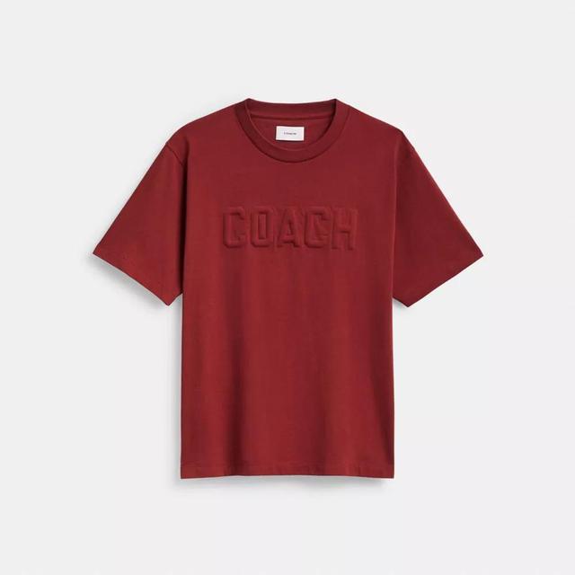 Debossed T Shirt In Organic Cotton Product Image