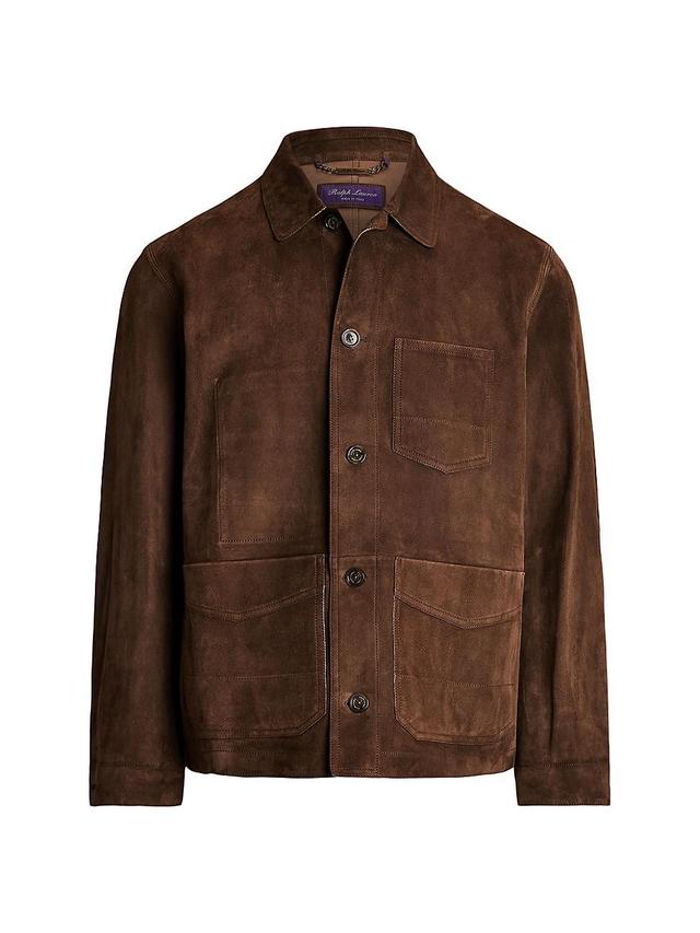 Mens Burnham Suede Workwear Jacket Product Image