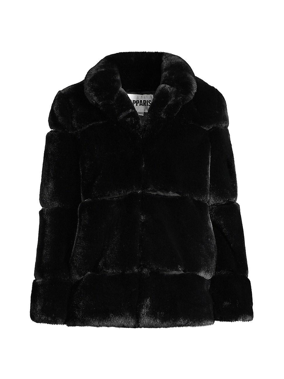 Womens Skylar Paneled Faux Fur Jacket Product Image