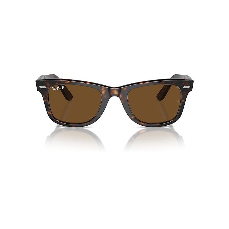 Womens Wayfarer Tortoiseshell Chromance Sunglasses Product Image