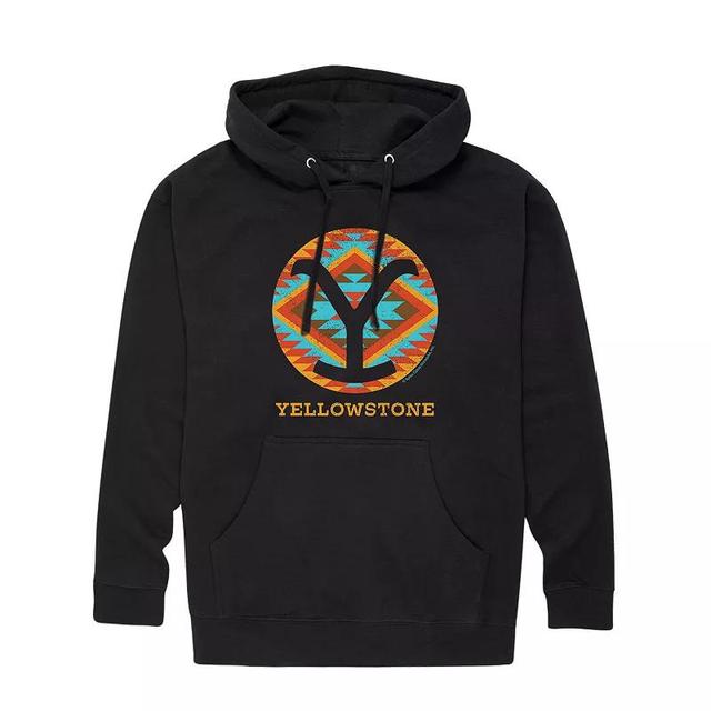 Mens Yellowstone Barbed Wire Y Hoodie Black Product Image