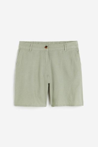 Linen-blend Shorts Product Image