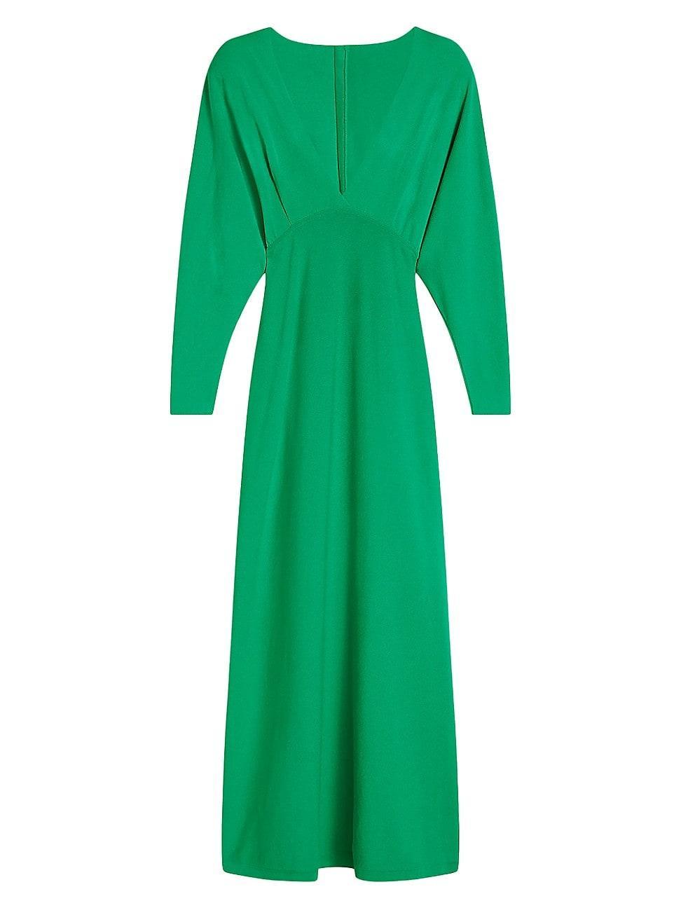 Womens Crepe Long-Sleeve Gown Product Image