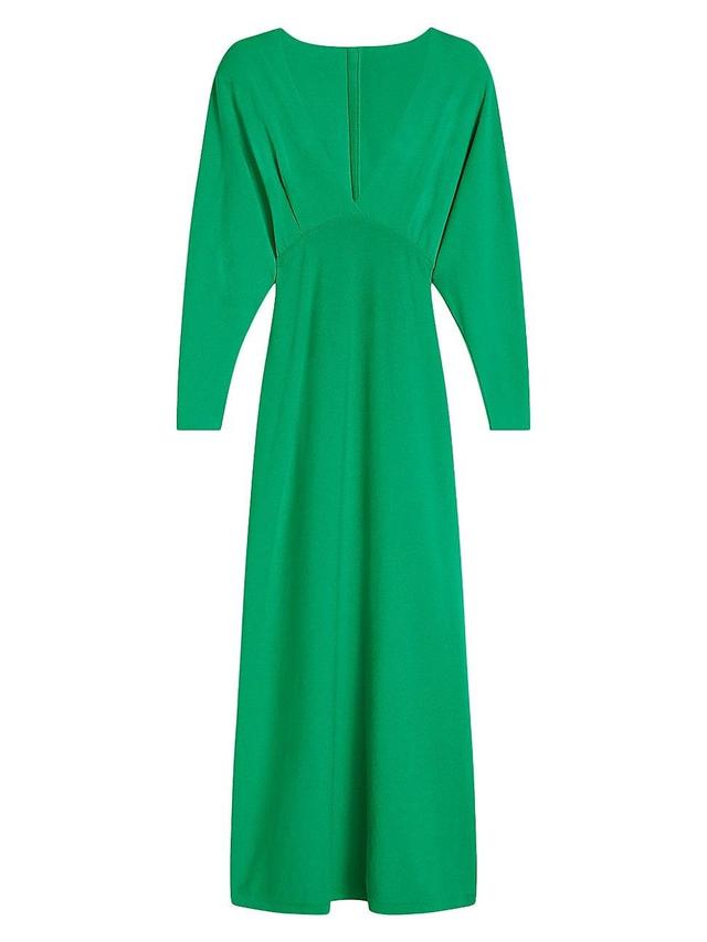 Womens Crepe Long-Sleeve Gown Product Image