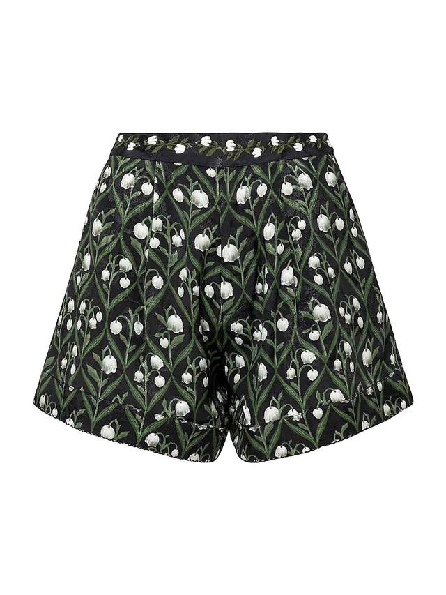 Womens Toronjil Perla Floral Wide-Leg Shorts Product Image