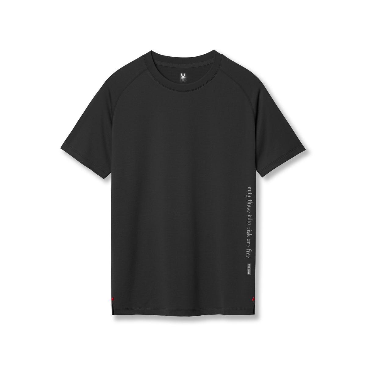 0839. 3D-Lite® 2.0 Lycra® Fitted Tee - Black "OTWR" Product Image